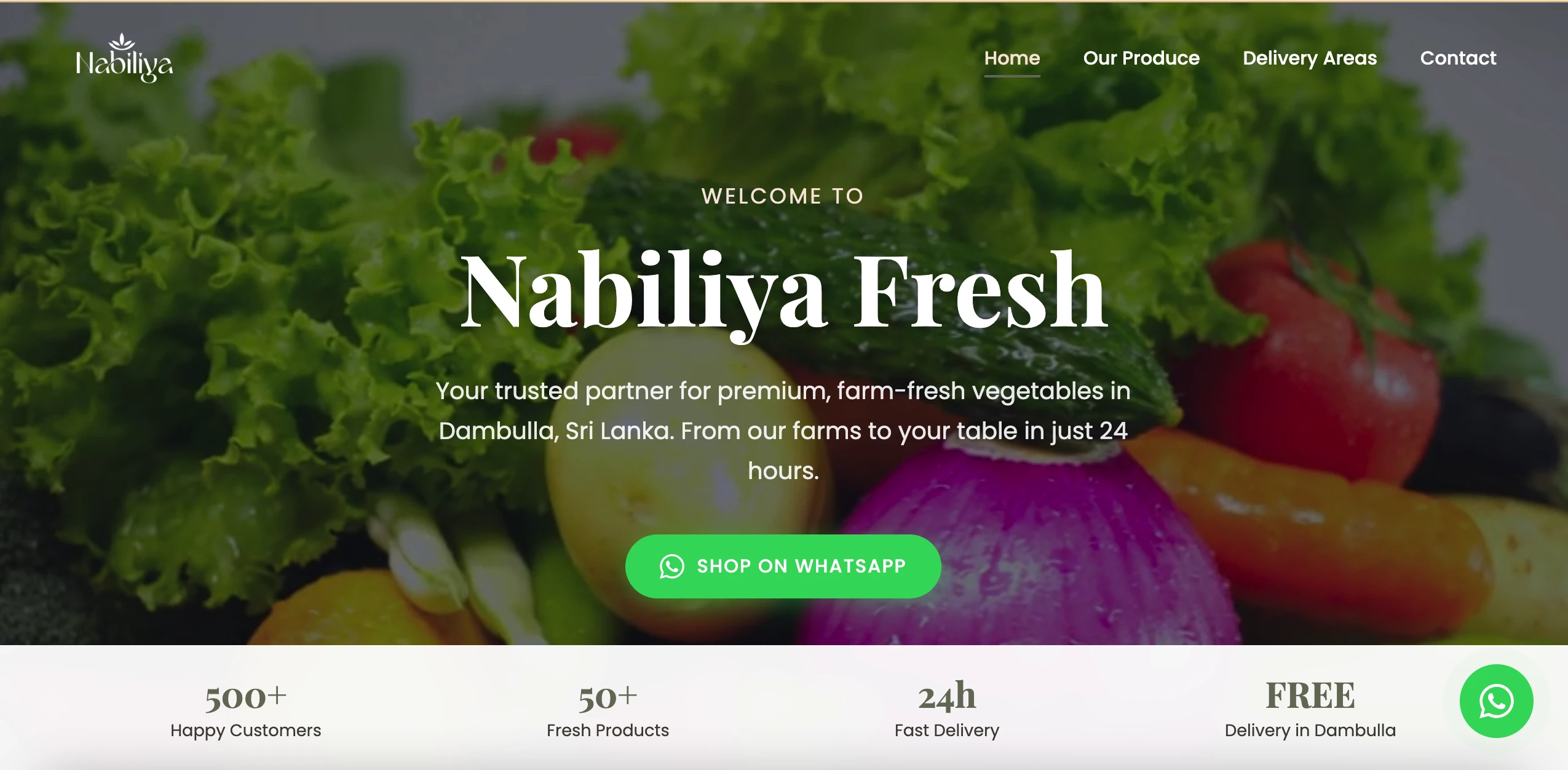 Nabiliya Fresh delivery system